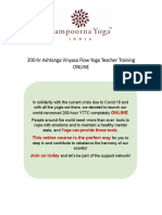 200-hr Ashtanga Vinyasa Flow Yoga Teacher Training Online