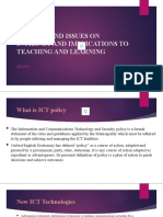 Policies and Issues in ICT