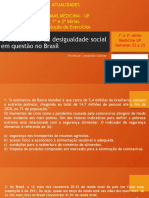 O Crescimento Da Desigualdade Social em Questão No Brasil: 1 e 2 Séries Medicina UP Semanas 22 À 25