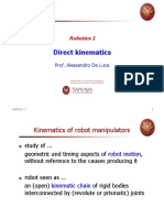 Direct Kinematics: Robotics 1