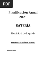 Planificación Anual 2021 - BATERÍA