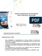 Nuevas Exigencias de Seguridad para Tableros Según Iec: Relator: William Yévenes