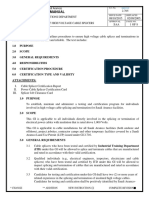 General Instruction Manual: Na Power Operations Department Certification of High Voltage Cable Splicers