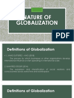 Lesson 1-Nature of Globalization