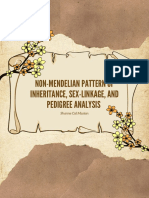 Non-Mendelian Pattern of Inheritance, Sex-Linkage, and Pedigree Analysis