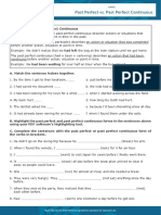 Past Perfect Vs Past Perfect Continuous Interactive Worksheet