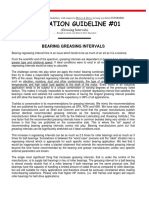 Application Guideline #01: Bearing Greasing Intervals