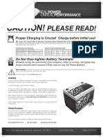 XS Power Batteries S Series Instructions