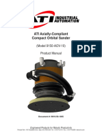 ATI Axially Compliant Compact Orbital Sander: (Model 9150 AOV 10) Product Manual