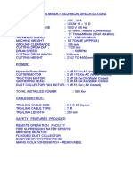 8 - CONTINUOUS MINER Specifications