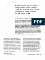 Steel Chimney Oscillations: A Comparative Study of Their Reported Performance Versus Predictions Using Existing Design Techniques