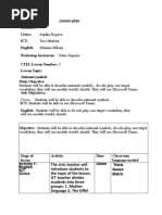 Lesson Plan. National Symbols