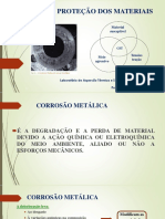 Corrosão e Proteção Dos Materiais