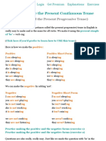 How To Make The Present Continuous Tense