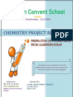 Chemistry Project Report Class 12 Cbse 20202021 On Topic Prepration of Potassh Alum by Alminium Scrap