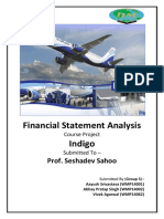 Financial Statement Analysis Indigo: Prof. Seshadev Sahoo