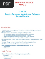 Topic 04 Foreign Exchange Markets