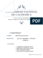 Cuestionario de Canteras