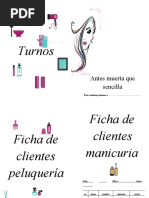 Cuaderno para Peluqueria