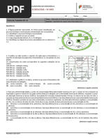 Ficha de Trabalho #23: Biologia E Geologia - 10 ANO