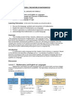 Modul E2: - Mathemati Callanguageandsymbols