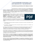 Infracciones y Sanciones - Guías de Remisión Remitente y Transportista