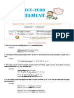 Handout 1 - Subject Verb Agreement