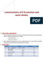 Exp - 1 - PN JUNCTION ZENER Diode