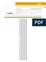 Avaliação Diagnóstica de Entrada: Matemática