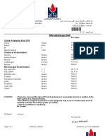 Microbiology Unit: Urine Analysis and C/S