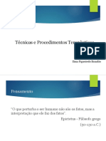 Técnicas e Procedimentos Terapêuticos