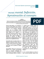 Salud Mental Definición Aproximacion Al Concepto