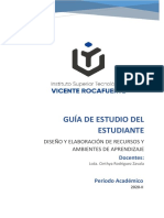 Guia de Estudio de Diseño y Elaboración de Recursos y Ambiente de Aprendizaje - 2020-II Actual