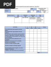 Pauta Evaluación Maqueta Ecosistemas y Ficha