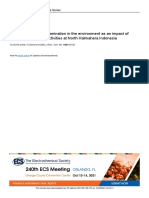 28 Study of Mercury Contamination in The Environment As An Impact of Artisanal Gold Mines Activites at North Halmahera Indonesia