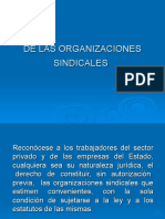 De Las Organizaciones Sindicales y Del Delegado Del