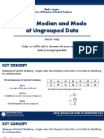 Block 1 L1. Review On Measures of Central Tendency (Ungrouped Data) 2