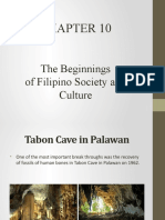 The Beginnings of Filipino Society and Culture