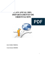 Plan Anual 20-21. Departamento Orientación