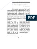 L'Impact Des IDE Sur La Croissance Économique en Algérie - Étude Empirique 1970-2012