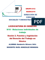 Licenciatura en Derecho: M10 - Relaciones Individuales de Trabajo