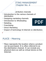 Marketing Management Chapter No. 4: Place