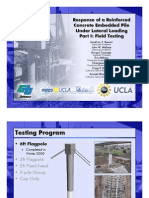 Response of A Reinforced Concrete Embedded Pile Under Lateral Loading Part I: Field Testing