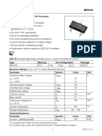 Low Noise Silicon Bipolar RF Transistor