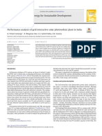 Performance Analysis of Grid Interactive Solar PV Plant in India