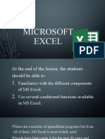 LESSON 4. Microsoft Excel