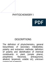 1 - 2 Introduction of Phytochemisry I