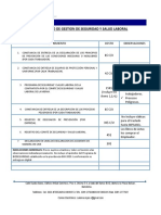 Presupuesto de Gestion de Seguridad y Salud Laboral