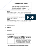 Procedimiento de Limpieza y Desifeccion - Ultimo