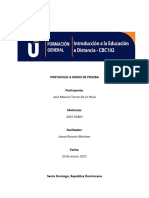 Portafolio Introduccion de Edudacion A Distancia